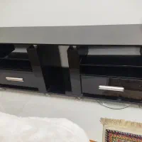 میز تلویزیون های گلاس ترک تمیز و سالم