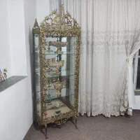 بوفه برنز و ساعت و آینه کنسول برنز جنس درجه یک