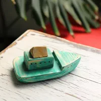 قایق چوبی - دست سازه‌ی چوبی