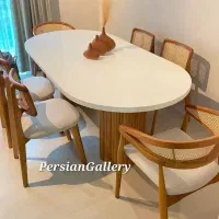 دکوراسیون چوبی میز ناهارخوری پرشین