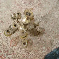 لوستر ال ای دی بزرگ لوستر برنجی