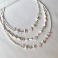 اکسسوری پاپیون صورتی گردنبند گوشواره دستبند