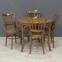 میز غذاخوری لهستانی چوب سنتی