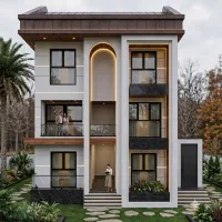 طراحی پلان و نمای ساختمان