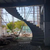 پله گرد بتنی (دوبلکس) پله مارپیچ ( بتن )