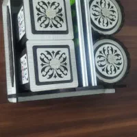 جا ادویه چوبی چهارخانه