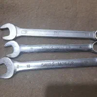 سه عدد آچار یک سر رینگ شماره ۱۵ و ۱۶ و ۱۸