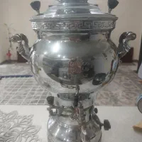 سماور گازی ۱۵ لیتری مارک طاوس کاملا سالم در حد نو
