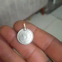 سکه شیر خورشید عتیقه نقره