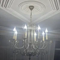 لوستر برنجی ۸ شعله
