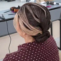 مدل شینیون بلوند میخوام