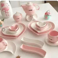 سرویس صبحانه خوری قلبی دونفره (اکبندباکارتن)