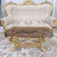سرویس  ۹نفره استیل کلاسیک درحد نو تمیز  باسه میز