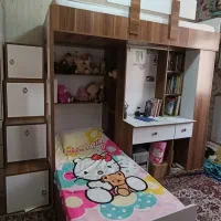 تخت خواب دو طبقه پله منبری