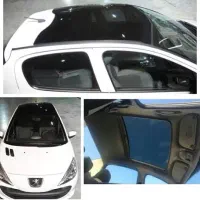 پژو 207 سقف شیشه ای 1405 رینگ آلمینیوم