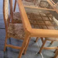 میز ناهارخوری چوبی ۶ نفره