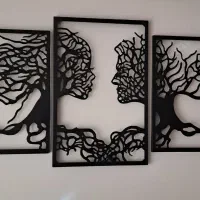 تابلو مدرن فلزی قابل سفارش در طرح و ابعاد دلخواه