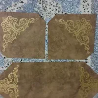 رو میزی چرم سه تیکه