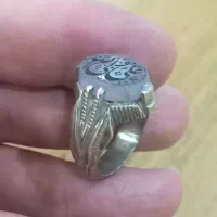 انگشتر نقره خطی