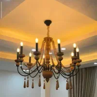 لوستر چوبی / تولیدی/ Rustic