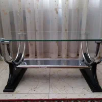 میز شیشه ای جلو مبل