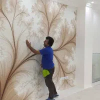 نصب  کاغذدیواری پوسترسه بعدی،