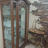 میز بار و ویترین چوبی