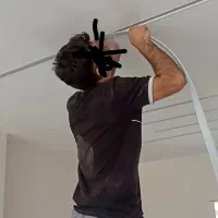 اجرای pvc .لاین نوری رنگ آمیزی