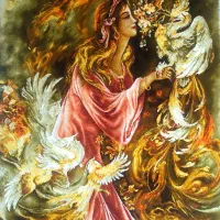 تابلو مینیاتور کد 17 دستبافت و ابریشم دار