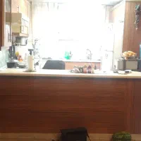 کابینت طرح چوب به همراه
