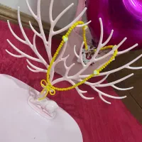 گردنبند زرد (دست ساز)