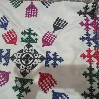 شیش عدد پوش بالش لوله ای و یک عدد تشک پلیواری