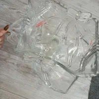 دو عدد میوه شیرینی خوری بلور