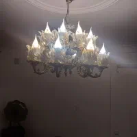 یک عدد لوستر تمام برونز ۱۶شعله