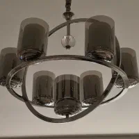 لوستر 7شعله استیل