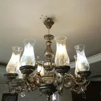 لوستر برنزی ۸ شعله