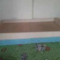 تخت یکنفره و تشک و  دراور