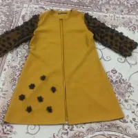 مانتو رنگ خردلی سالم