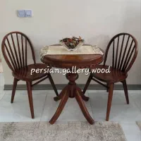 سانرایز میز ناهارخوری دونفره آرنیکا ترکیب هنروچوب