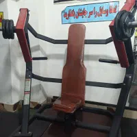 پرس سینه نشسته وزنه ازاد