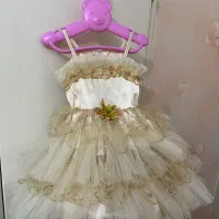 لباس پرنسسی کودک و جلیقه دامن