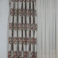 ۲ عدد شال پرده  زر بافت شیک