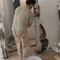 گچکاری بنایی دوغاب بندکشی گچکار خورده کاری
