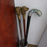 سه عدد عصا برنز و نقره