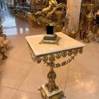 اسب پایه سنگی برنز برنزی