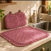 نمگیر ظروف دستدوز شیک/دوخت تمیز/قابل شستشو
