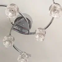لوستر ۶ شاخه اصل استیل وبراق