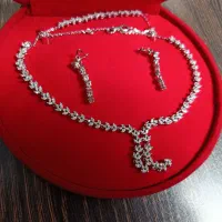 سرویس نقره گردنبند،دستبند،گوشواره
