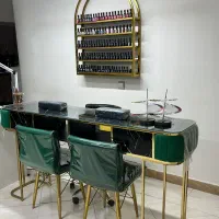 میز دونفره و صندلی ناخن