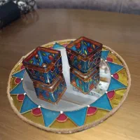 آینه قاب جاشمعی دیوارکوب تولدی